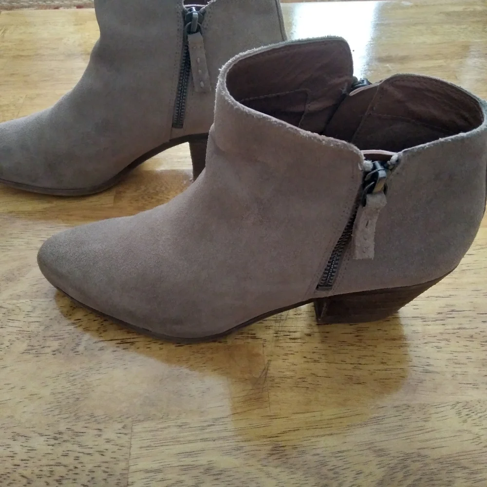 Frye Suede Ankle Boots with Zipper - Picture 5 of 8